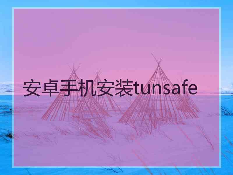 安卓手机安装tunsafe