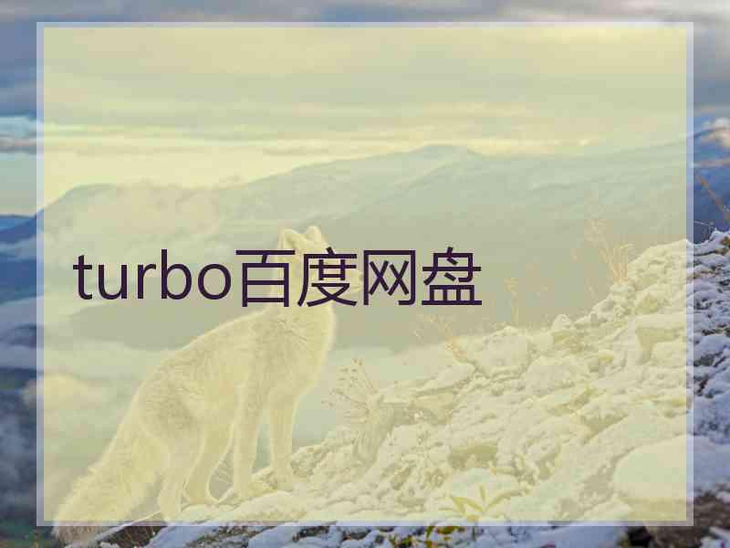 turbo百度网盘